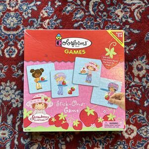 Vintage Colorforms Strawberry Shortcake Stick-ons Game With Spinner 2003